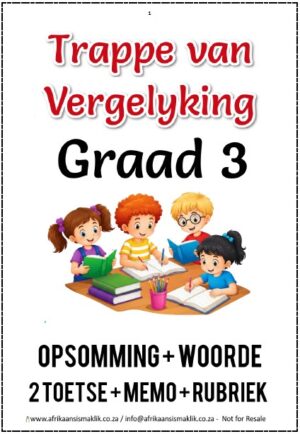 Graad 3 Trappe van Vergelyking