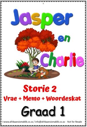 Graad 1 Jasper en Charlie Storie 2 + Toets + Memo + Woordeskat