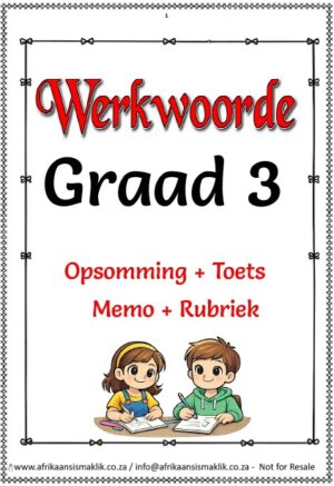 Graad 3 Werkwoorde