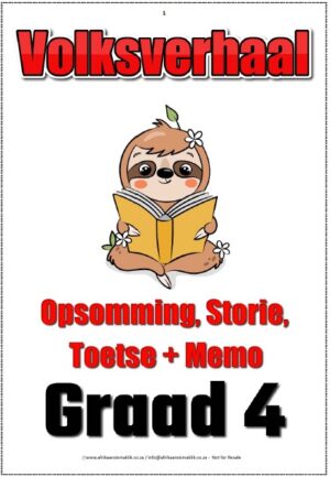 Graad 4 Volksverhaal, Kenmerke, Storie, Toets + Memo
