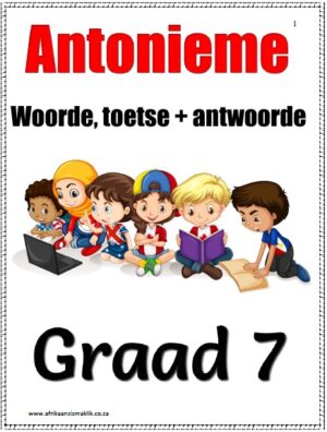 Graad 7 Antonieme Woorde Voorbeeld Toetse en Memo