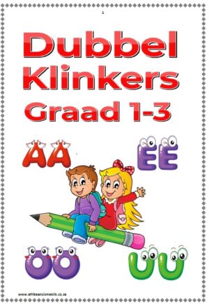 GRAAD 1-3 - DUBBEL KLINKERS - (21 blaaie) / AFRIKAANS