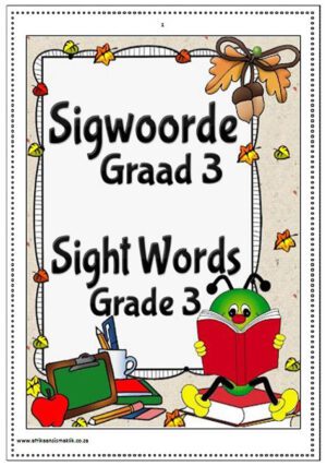 Graad 3 Sigwoorde / Sight Words