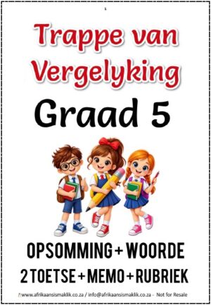 Graad 5 Trappe van Vergelyking