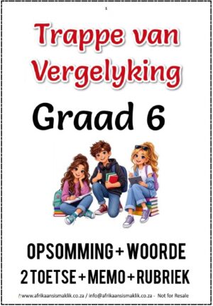 Graad 6 Trappe van Vergelyking