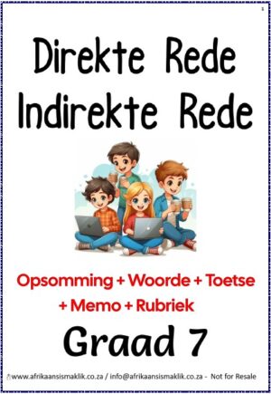 Graad 7 Direkte en Indirekte Rede
