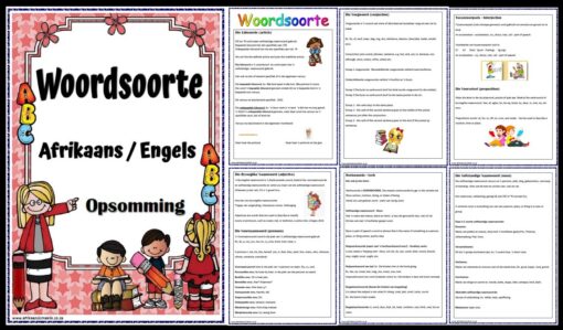 Woordsoorte Opsomming – Al Die Grade | Afrikaans Is Maklik