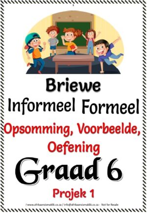 Graad 6 Briewe Informeel -Formeel Voorbeeld