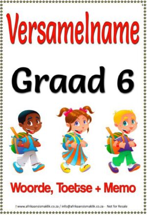 Graad 6 Versamelname /Woorde/Toetse/Memo