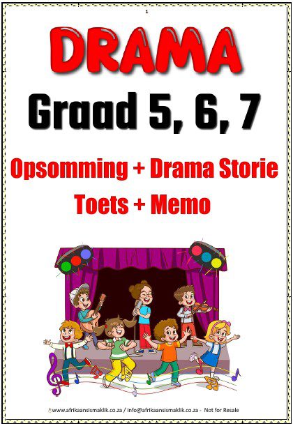 Graad 5,6,7 Drama - Opsomming - Drama Grease + Vrae + Memo Aktiwiteit